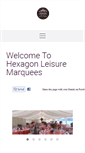 Mobile Screenshot of hexagonleisuremarquees.com